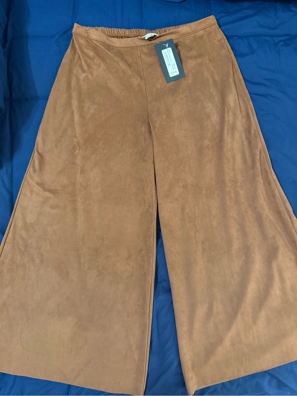 BNWT Retails $128 Bryn Walker wide-leg brown faux suede pants